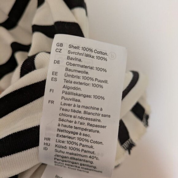 COS Monochrome Striped Short Sleeve Tee - Picture 4 of 4